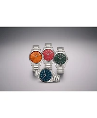 Tommy Hilfiger Men's Quartz Silver-Tone Stainless Steel Bracelet Watch 42mm