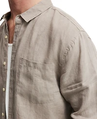 Cotton On Men's Linen Long Sleeve Shirt