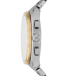 Michael Kors Men's Accelerator 2.0 Chronograph Silver-Tone Stainless Steel Watch 44mm