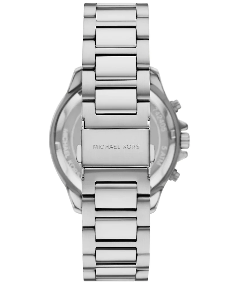 Michael Kors Men's Sage Chronograph Silver-Tone Stainless Steel Watch 42mm