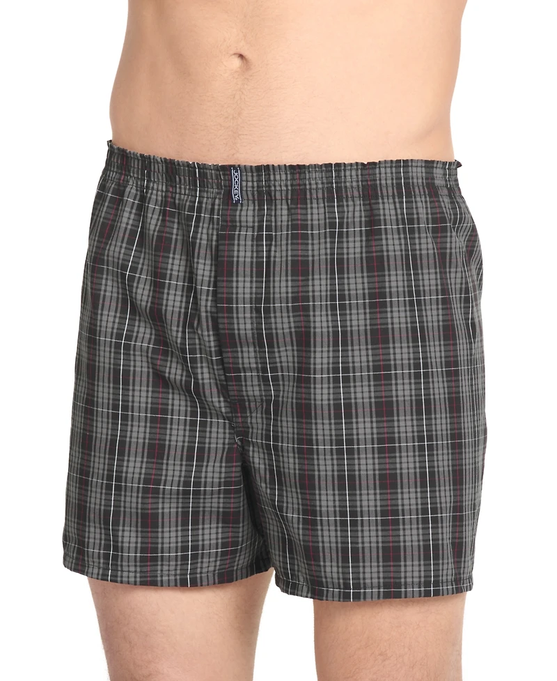 Jockey Men's 3-Pack Woven Boxers