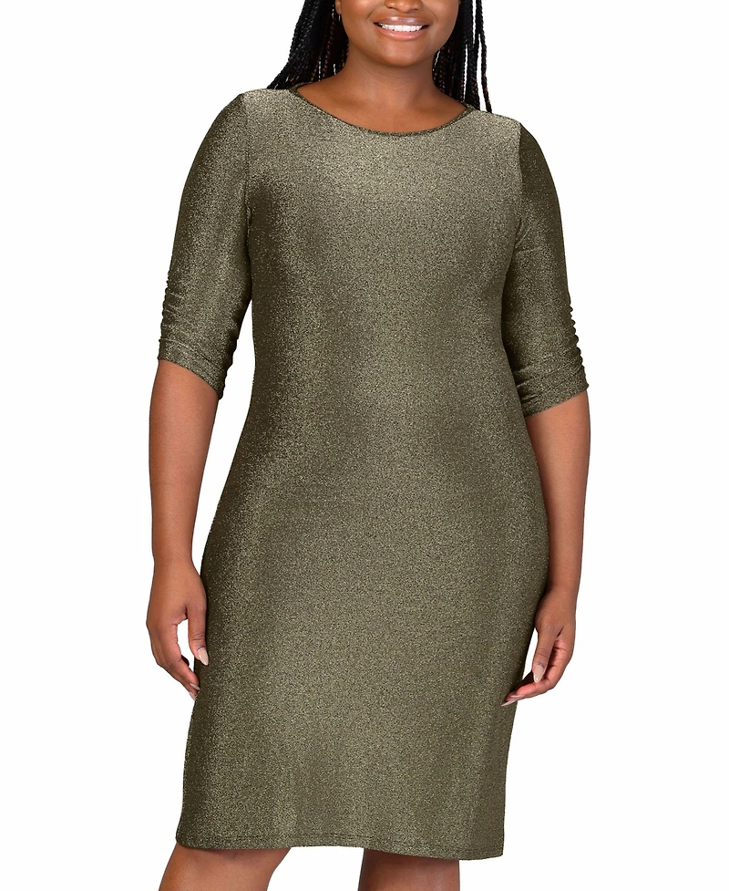 24seven Comfort Apparel Plus Mini Party Dress