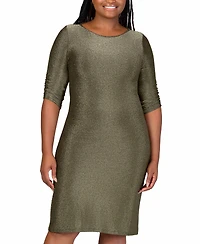 24seven Comfort Apparel Plus Mini Party Dress