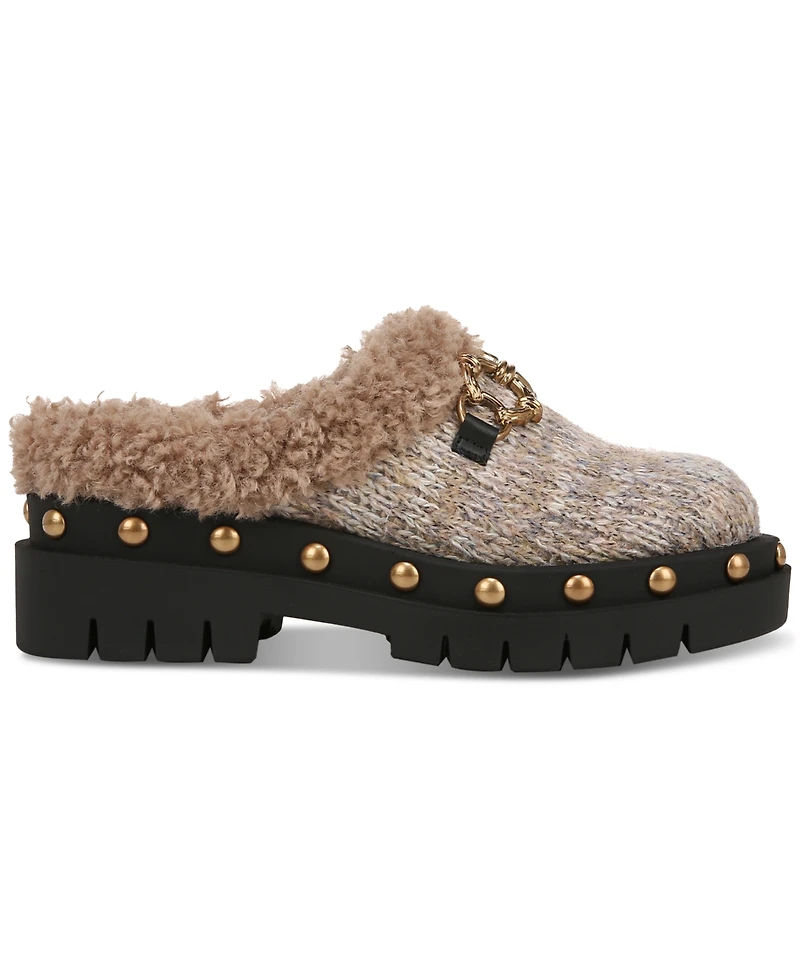 Circus Ny by Sam Edelman Annie Cozy Studded Slip-On Lug-Sole Clogs