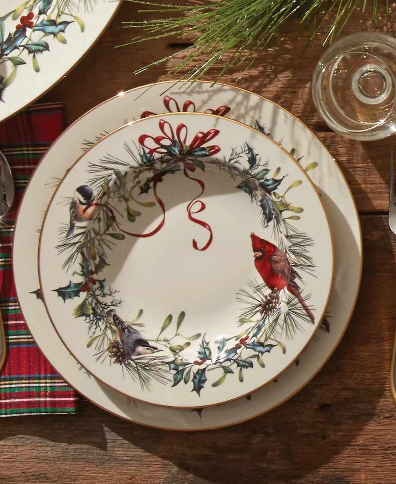 Lenox Winter Greetings Dinner Plates, Set of 4
