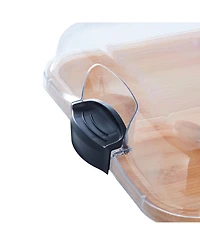 Farberware Build-a-Board Cutting Board with Compartments and Locking Lid