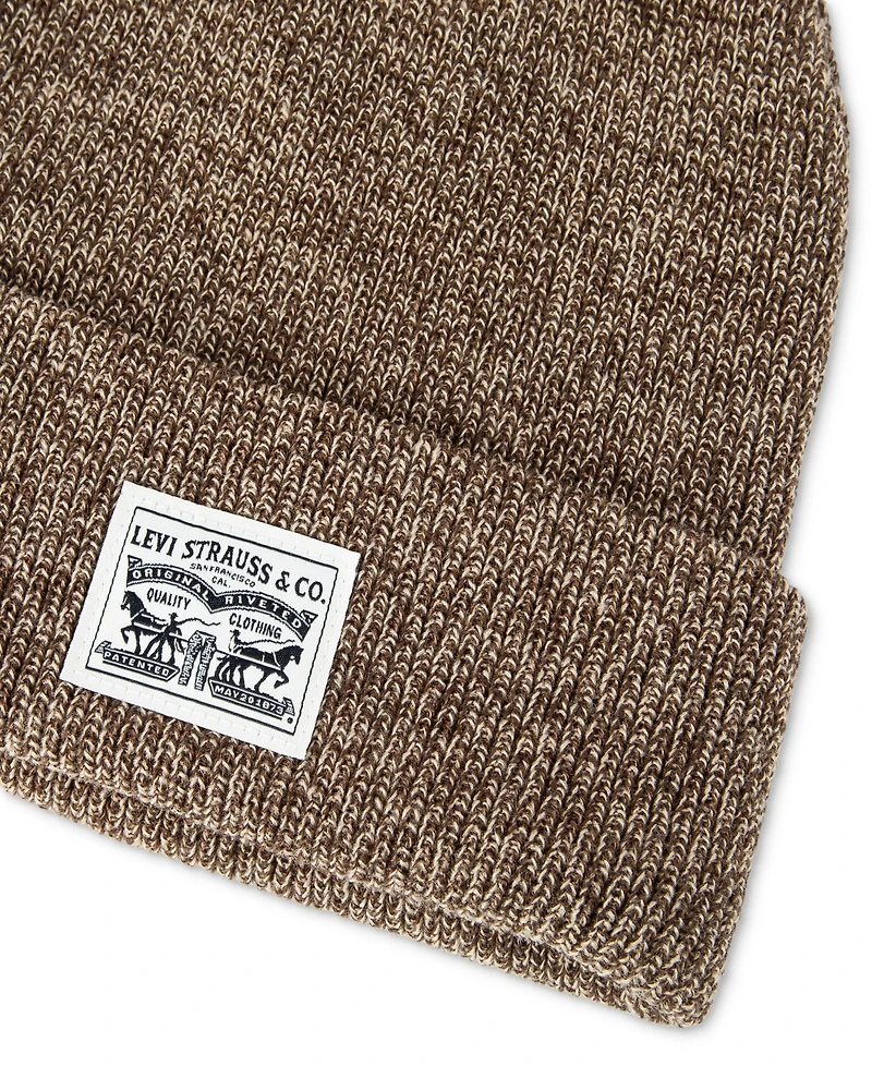 Levi's Men's Ribbed Logo Beanie