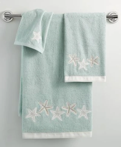 Avanti Sequin Shells Beachy Cotton Bath Towels