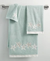 Avanti Sequin Shells Beachy Cotton Bath Towels