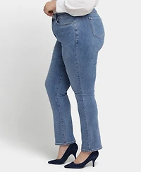 Nydj Plus Size High Rise Marilyn Straight Jeans
