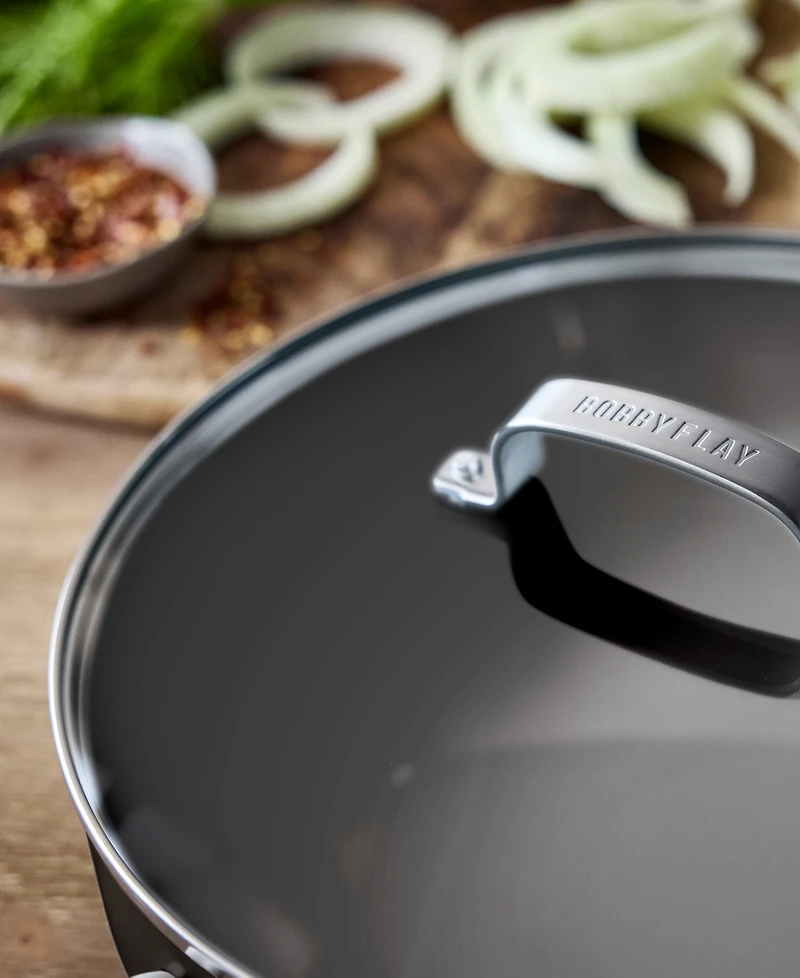 GreenPan X Bobby Flay Professional Grade Ceramic Nonstick 4.5-Quart Saute Pan with Lid