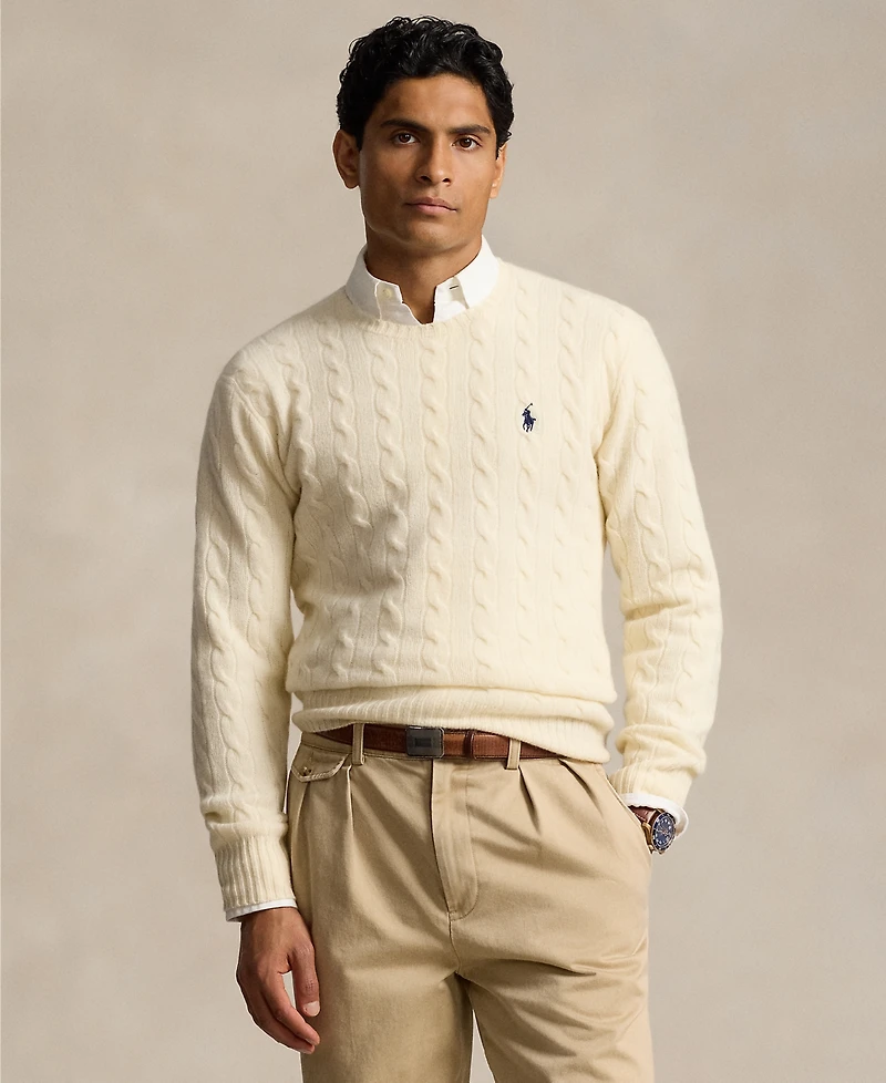 Polo Ralph Lauren Men's Wool-Cashmere Cable-Knit Sweater