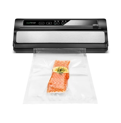 NutriChef Automatic Food Vacuum Sealer - Electric Air Sealing Preserver System with Reusable Vacuum Food Bags