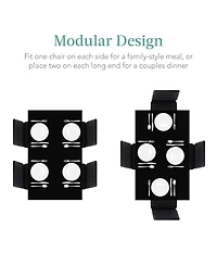Best Choice Products 5-Piece Kitchen Dining Table Set w/ Glass Tabletop, 4 Faux Leather Chairs