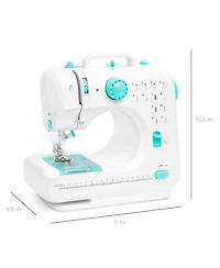 Best Choice Products 6V Portable Sewing Machine, 42-Piece Beginners Kit w/ 12 Stitch Patterns
