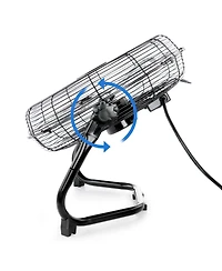 Vie Air Twin 12 Inch High Velocity All Metal Tilting 3 Speed Floor Fan