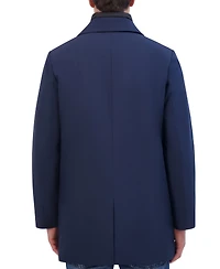 Kenneth Cole Men's Rain Tech Jacket with Quilted Full-Zip Bib