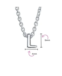 Bling Jewelry Tiny Block Letter Alphabet Initial A-z Dainty Pendant Necklace .925 Sterling Silver