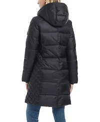 Vince Camuto Women's Cire Mid-Length Fitted Puffer Coat