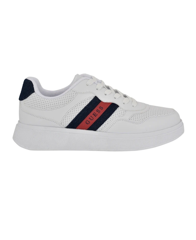 Guess Men's Walen Elevated Lace Up Fashion Sneakers