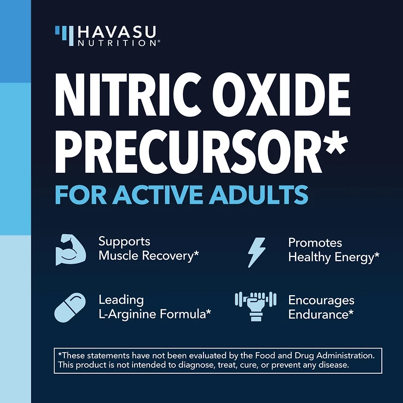 L-Arginine Capsules for Men's Stamina, Endurance & Performance, Havasu Nutrition