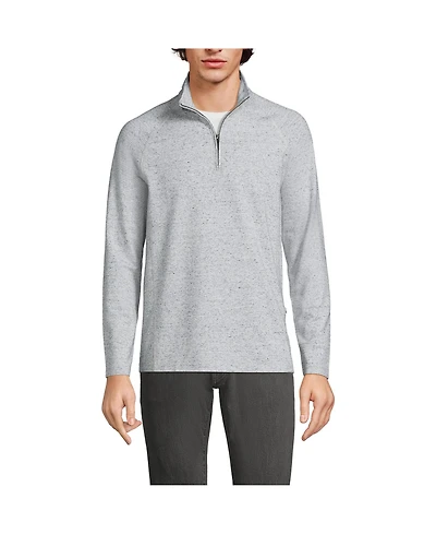 Lands' End Men's Long Sleeve Flex Performance Quarter Zip
