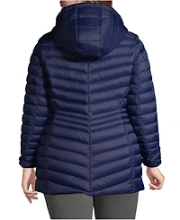 Lands' End Plus Size Ultralight Packable Long Down Jacket