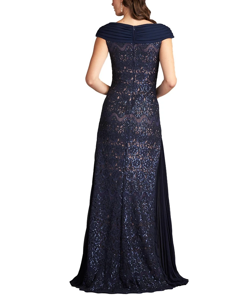 Tadashi Shoji Women's Merced Sequin Embroidered Gown