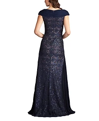 Tadashi Shoji Women's Merced Sequin Embroidered Gown