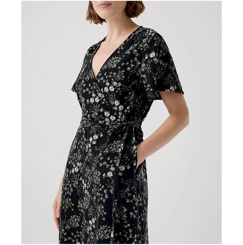 Pact Women's Organic Cotton Cafe Crepe Wrap Dress