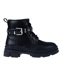Vince Camuto Little and Big Girls Lace Up Stud and Logo Rivet Details Boot