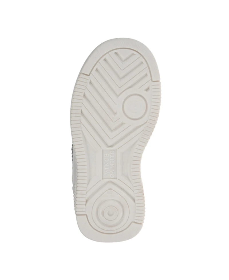 Vince Camuto Toddler Girls Elastic Laces Rhinestones Court Sneaker