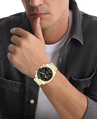Calvin Klein Men's Flex Gold-Tone Stainless Steel Bracelet Watch 42mm