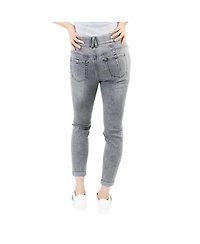 Indigo Poppy Women's Grey Tummy Control Skinny Jean
