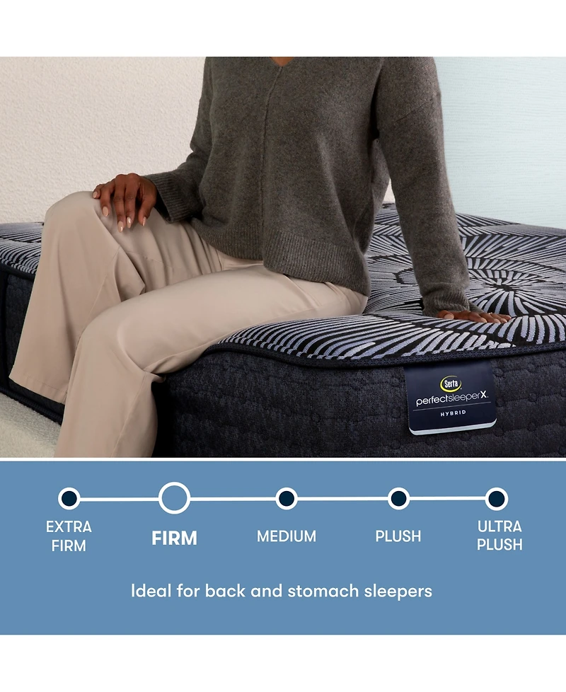 Serta Perfect Sleeper X Aspen 12.5" Smooth Hybrid Firm Mattress