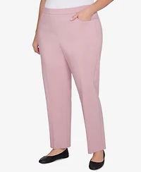 Alfred Dunner Plus Size Telluride Millennium Faux Fly Front Average Length Pants