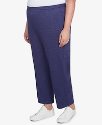 Alfred Dunner Plus Size French Quarter Soft Brushed Knit Short Length Pants