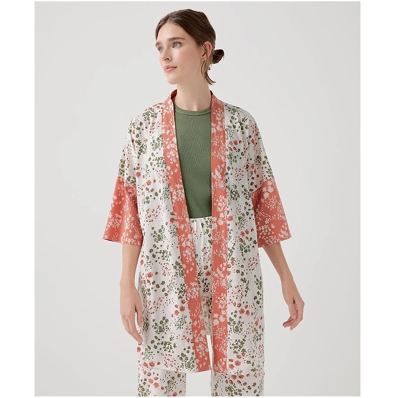 Pact Women's Organic Cotton Staycation Short Robe