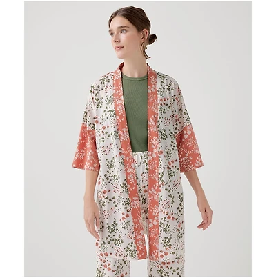 Pact Women's Organic Cotton Staycation Short Robe