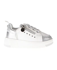 Vince Camuto Toddler Girls Decorative Zipper Heart Underlays Court Sneaker