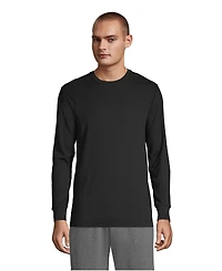 Lands' End Men's Knit Rib Crewneck Pajama Shirt