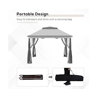 Slickblue Outdoor Pop-Up Canopy Gazebo for Easy Setup and Shade