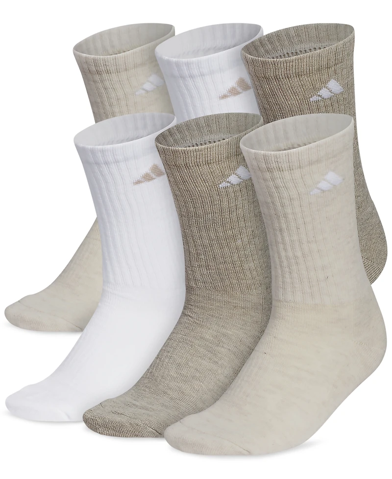 Adidas Women's 6-Pk. Athletic Cushioned Crew Socks