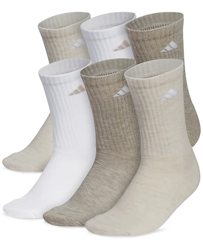 Adidas Women's 6-Pk. Athletic Cushioned Crew Socks