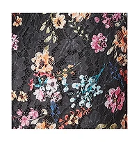 Bebe Women's Printed Lace Midi Dress