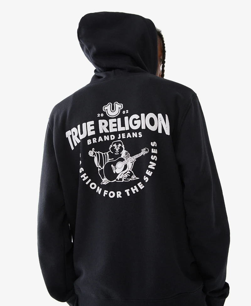 True Religion Men's Core Zip-Front Logo Hoodie