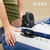 Intex 66639E 120 V Ac Electric Quick Fill Air Pump with 3 Interconnected Nozzles
