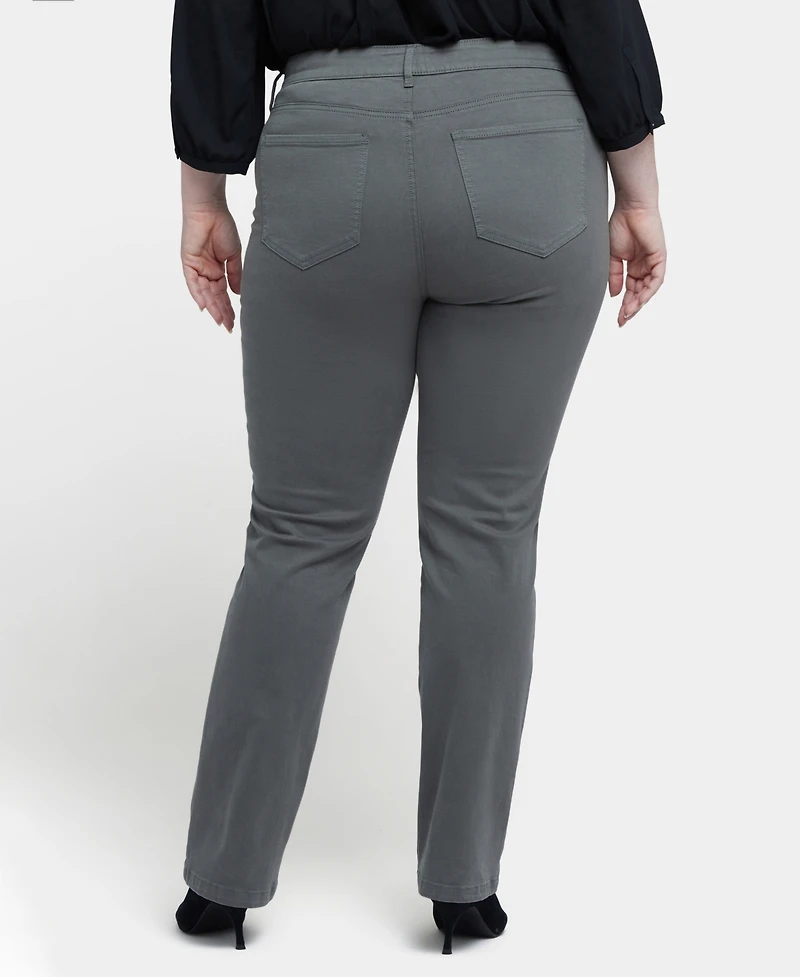 Nydj Plus Marilyn Straight Utility Pocket Jean