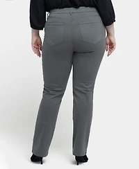 Nydj Plus Marilyn Straight Utility Pocket Jean