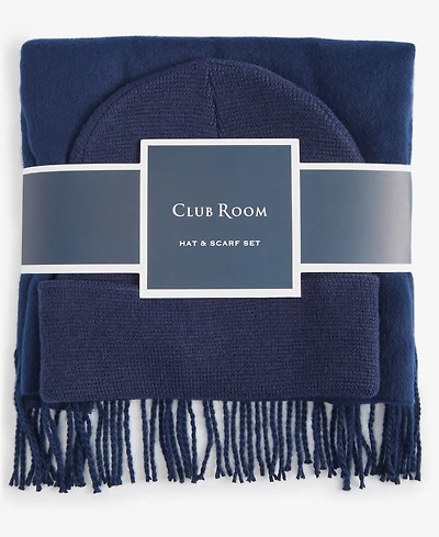 Club Room Men's Beanie & Scarf Set, Created for Macy's